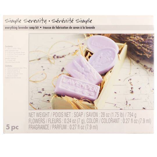 6 Pack: Everything Lavender Soap Making Kit by Simple Serenity™ | Michaels